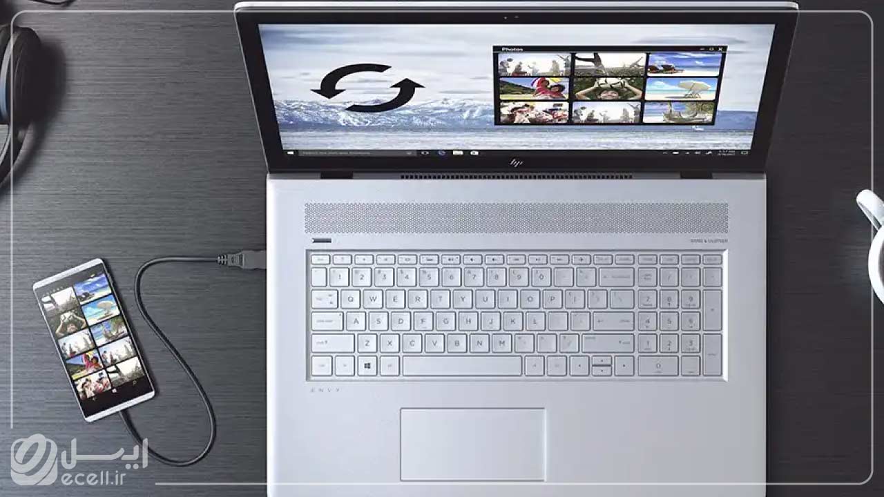 رفع مشکل اتصال گوشی به کامپیوتر- مطمئن شدن از انتخاب گزینه‌ی File Transfer