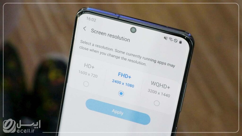 انواع رزولوشن صفحه نمایش گوشی