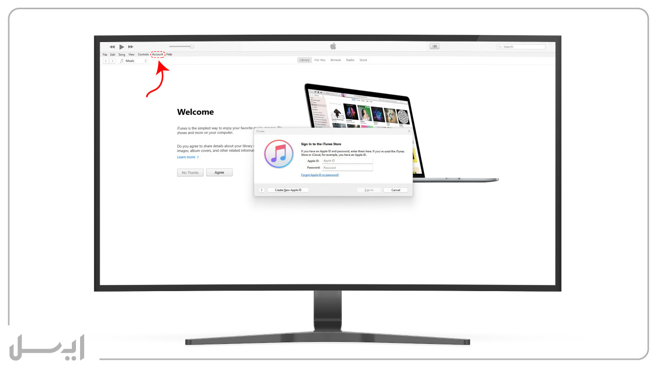 create-apple-id-open-itunes- ساخت اپل آیدی