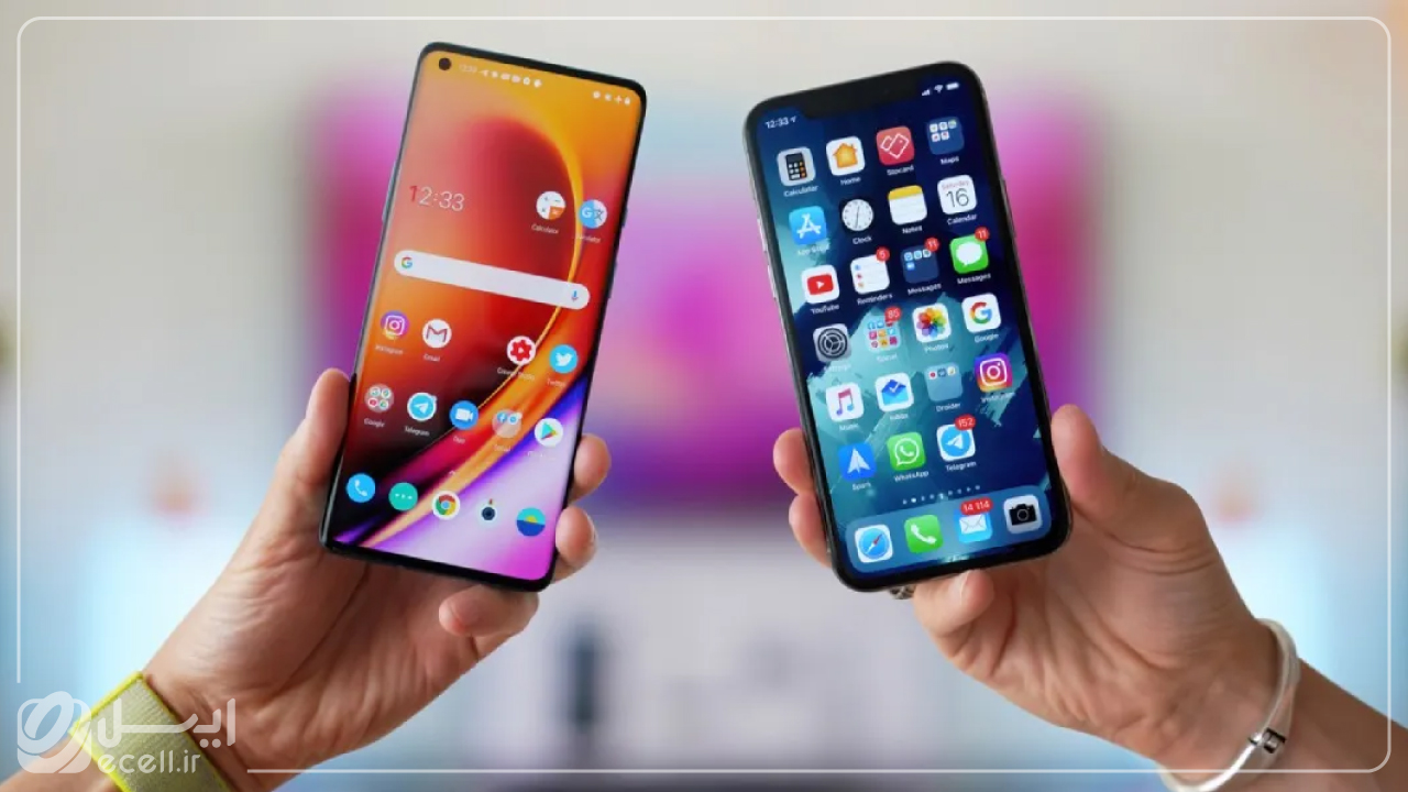 قابلیت سفارشی سازی در تفاوت اندروید و ios