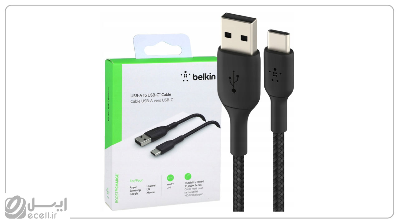 بهترین شارژرهای آیفون- Belkin Boost Charge USB-C cable