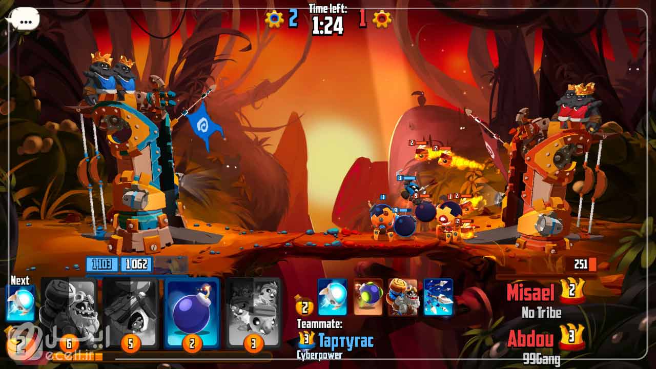 بهترین بازی های آنلاین اندورید- بازی Badland Brawl