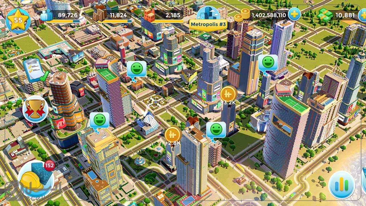 بهترین بازی های استراتژی آیفون- Citytopia