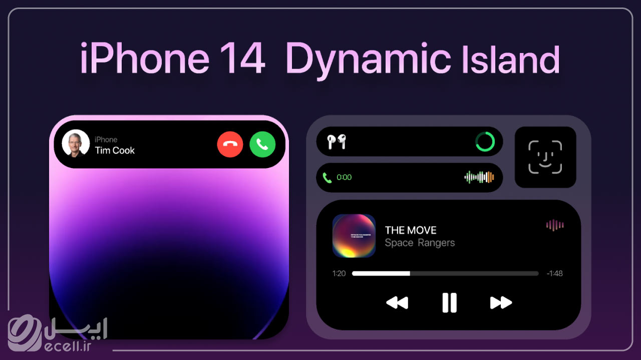 قابلیت های آیفون 14 - جزیره پویا