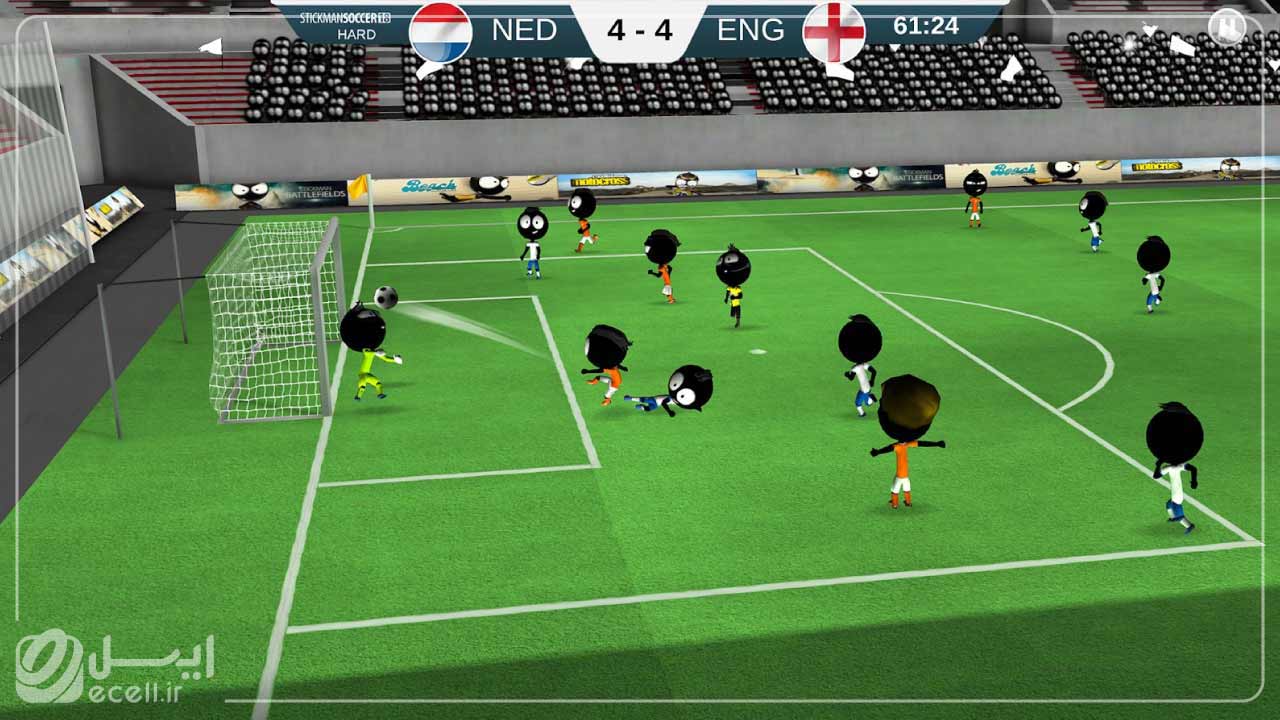 Stickman Soccer 3D یکی بهترین بازی های فوتبال برای آیفون