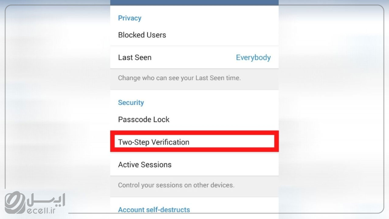 جلوگیری از هک شدن تلگرام با تایید دو مرحله‌ای