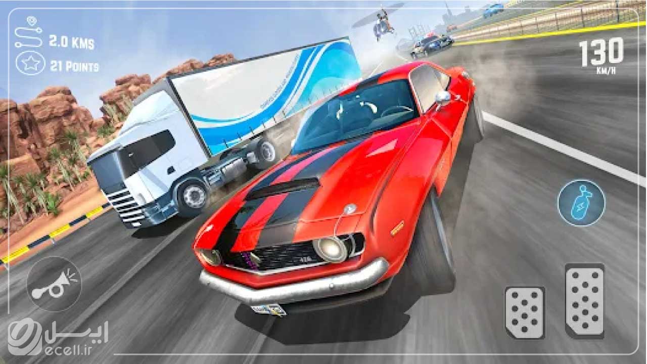 بهترین بازی های ماشین اندروید آنلاین - Real Car Race Game 3D