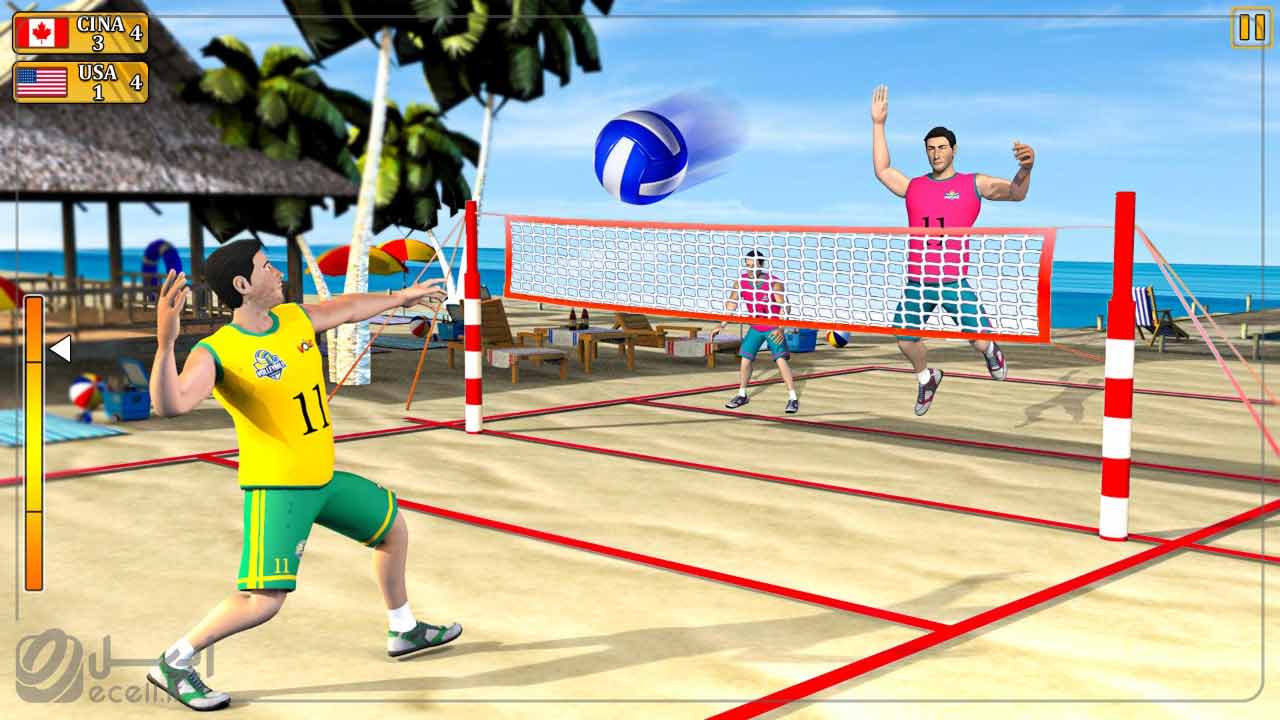 بهترین بازی والیبال برای موبایل- Volleyball Champions 3D