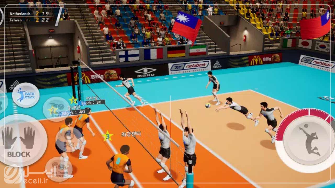 بهترین بازی والیبال برای موبایل- Volleyball Championship