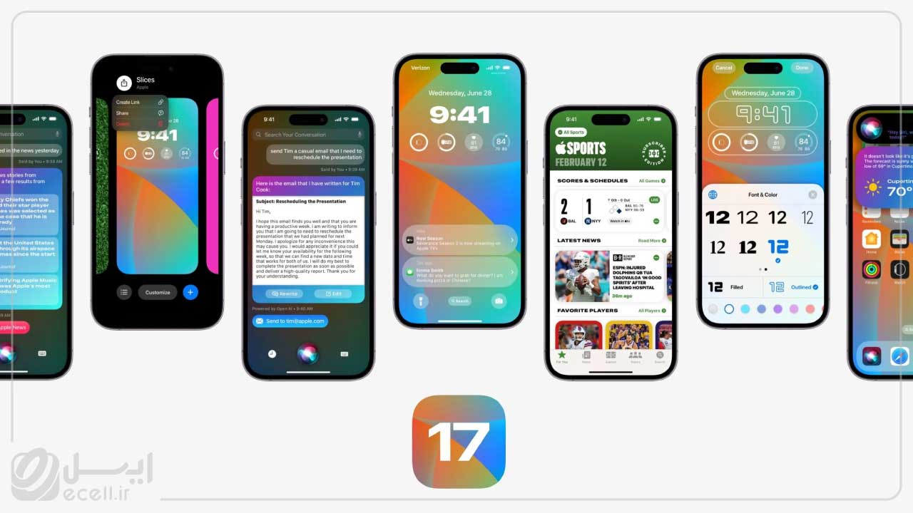 ویژگی های IOS 17 - ویجت‌های پویا برای صفحه اصلی