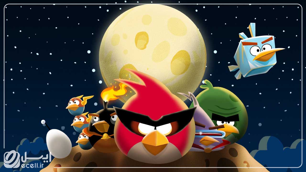بهترین بازی فکری ایفون - Angry Birds Space