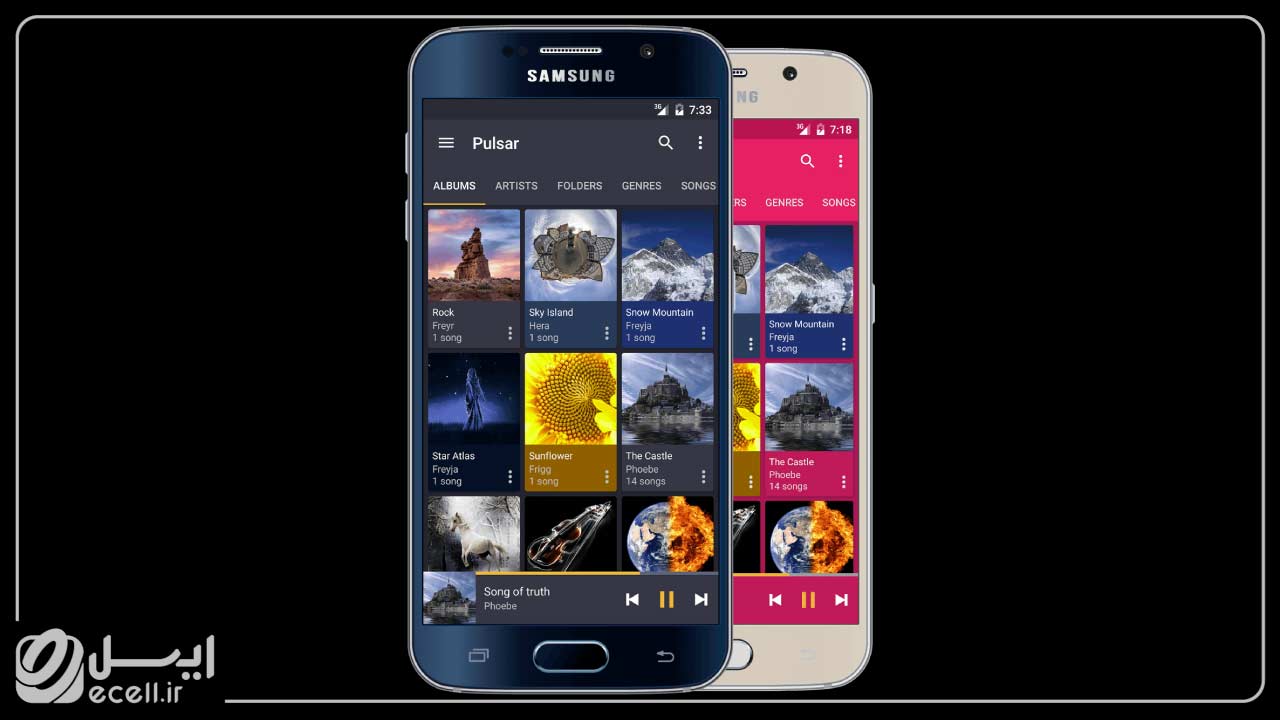 Pulsar Music Player بهترین برنامه‌های پخش کننده موسیقی برای اندروید 