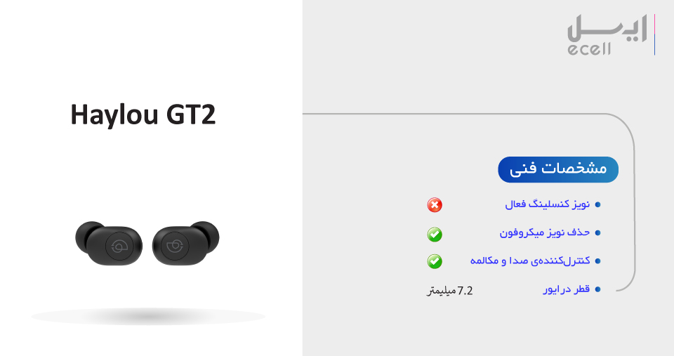 مشخصات فنی هدفون بی‌ سیم هایلو مدل GT2