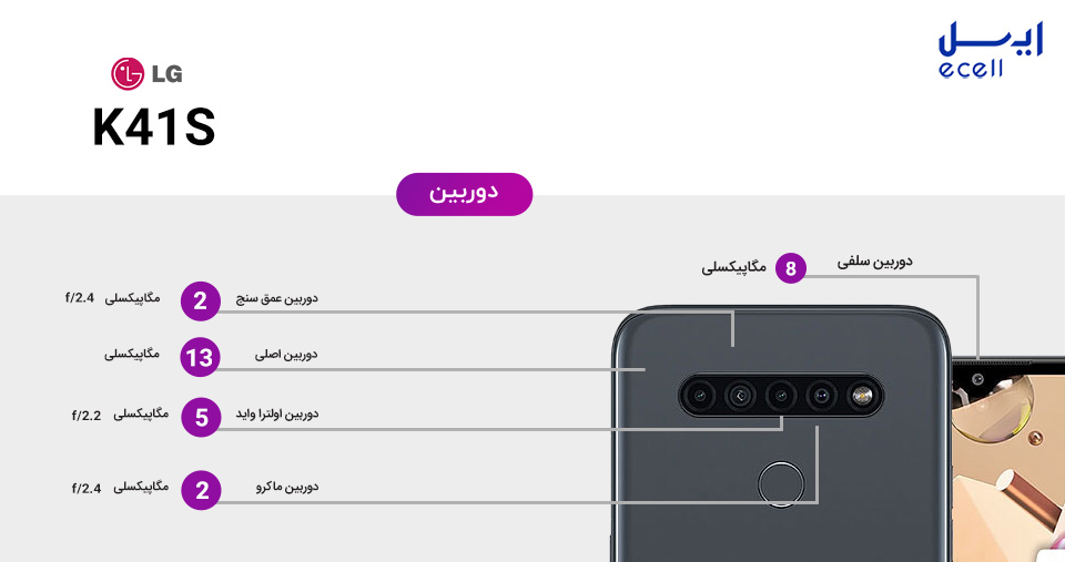 دوربین گوشی ال جی K41s - گوشی LG K41s