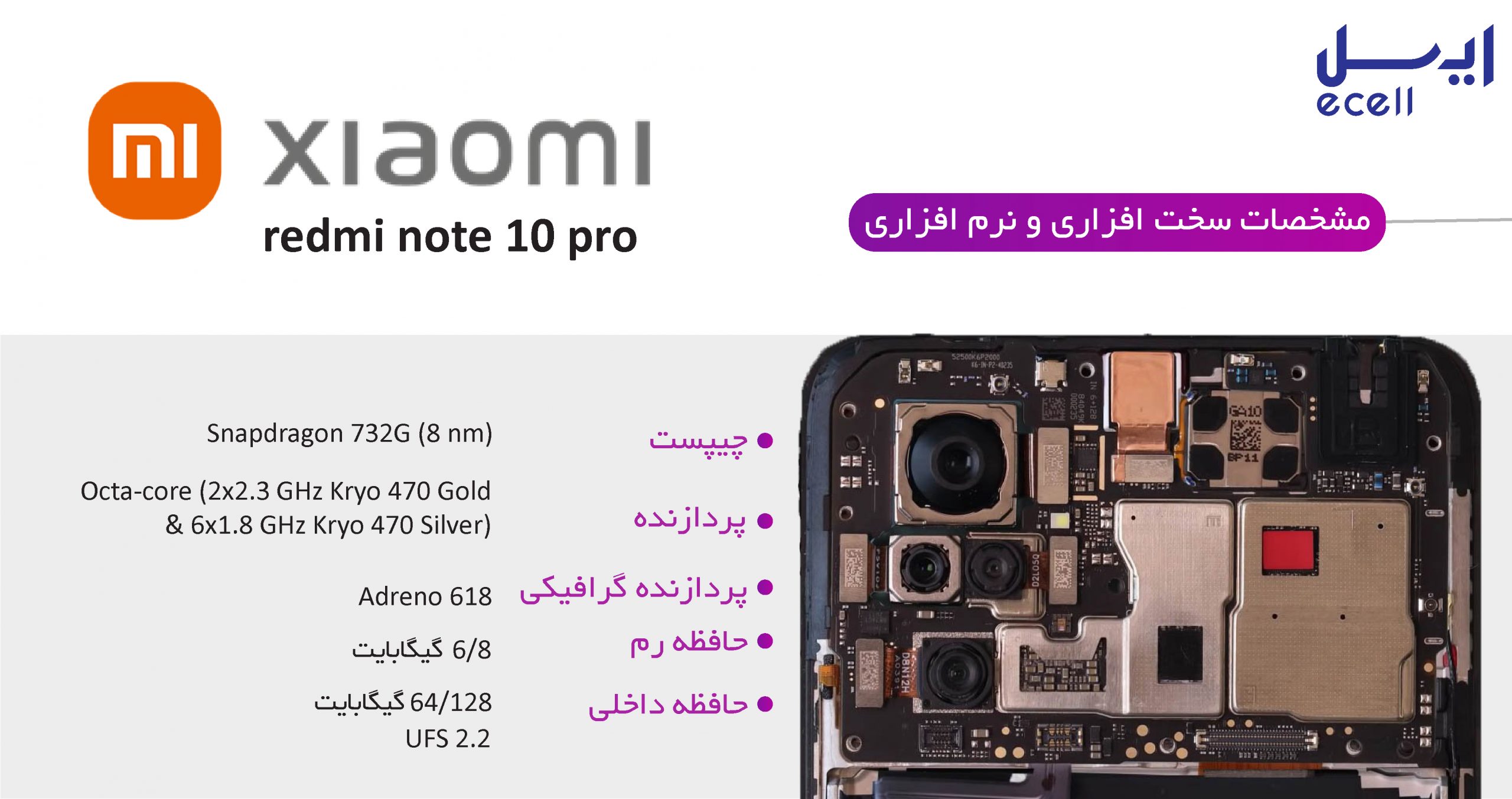 خرید گوشی شیائومی Redmi Note 10 Pro ظرفیت 128 گیگابایت - رم 6 گیگابایت