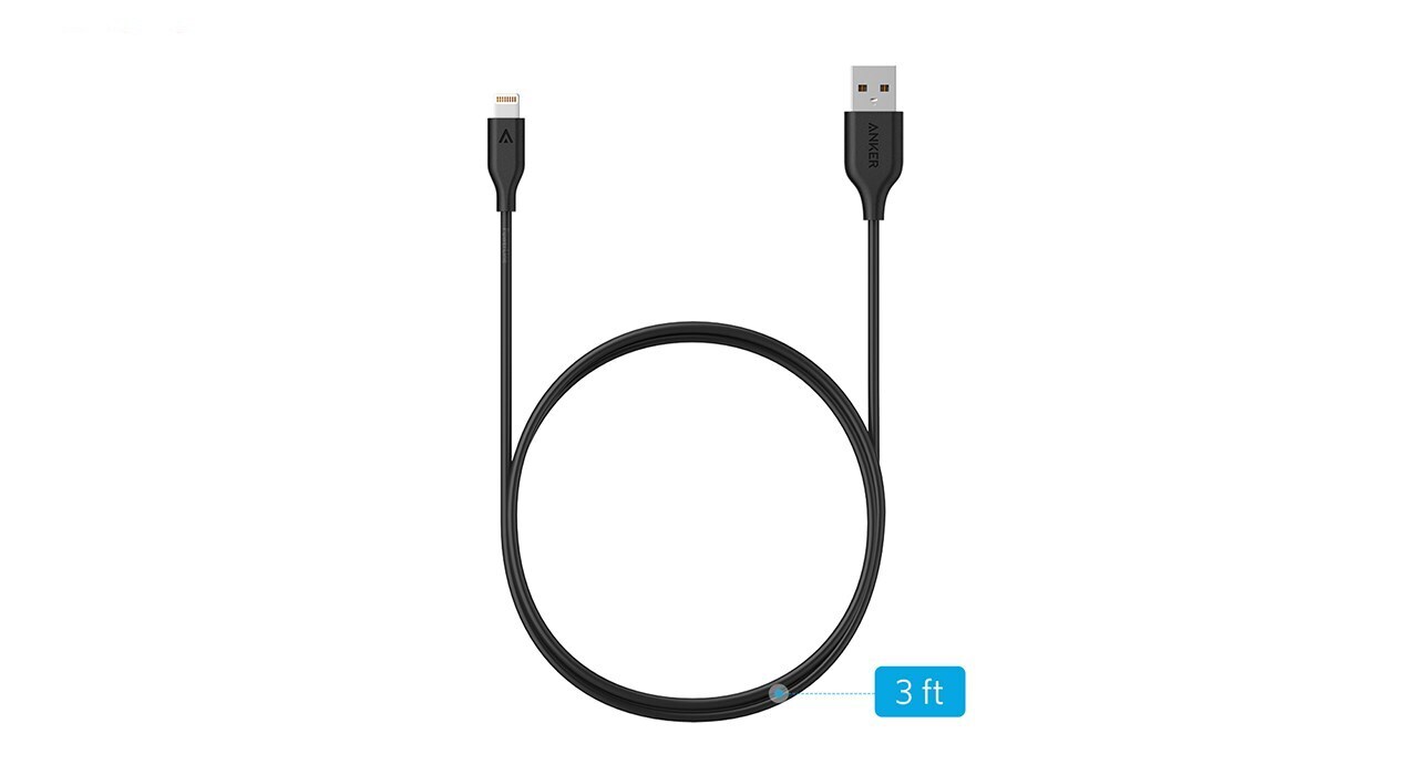 کابل تبدیل USB به لایتنینگ انکر مدل A8111 PowerLine به طول 90 سانتی متر کابل تبدیل USB به لایتنینگ انکر مدل A8111 PowerLine به طول 90 سانتی متر