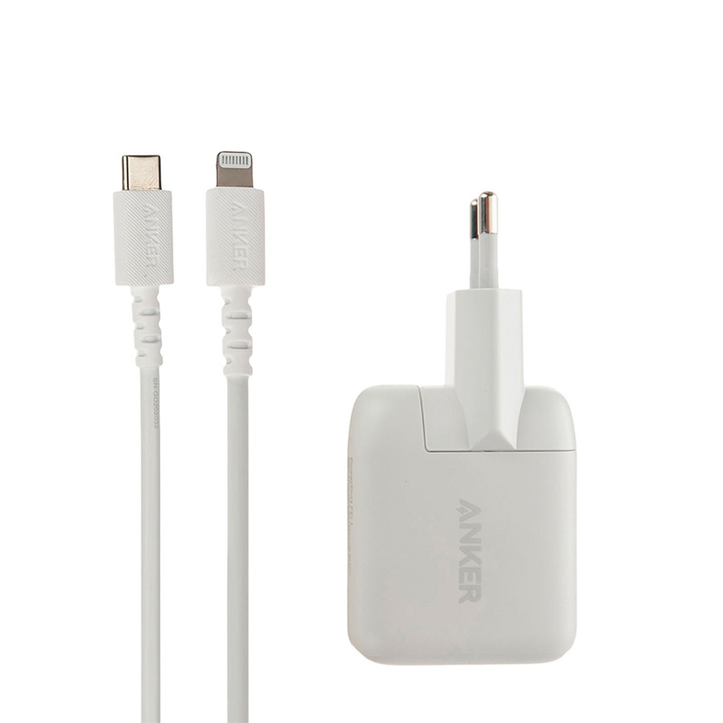 b2019 c to lightening لیست قیمت شارژر دیواری انکر مدل B2019 به همراه کابل تبدیل USB-C به لایتنینگ