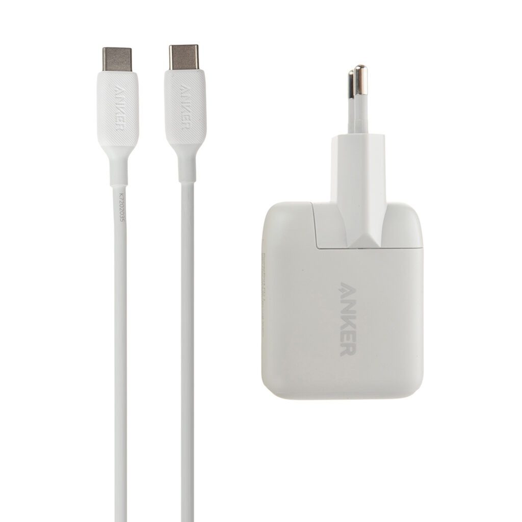 شارژر دیواری انکر مدل B2019 به همراه کابل تبدیل USB-C