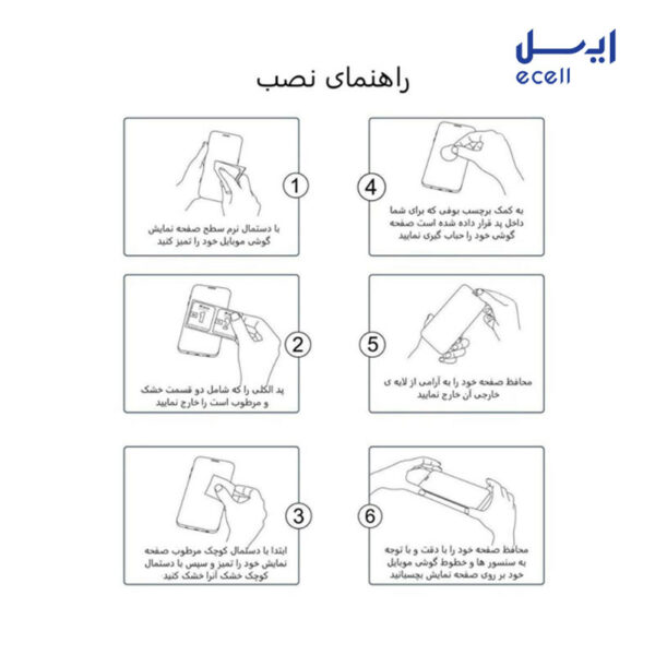 محافظ صفحه نمایش 5D بوف مدل مناسب برای گوشی موبایل آیفون 12