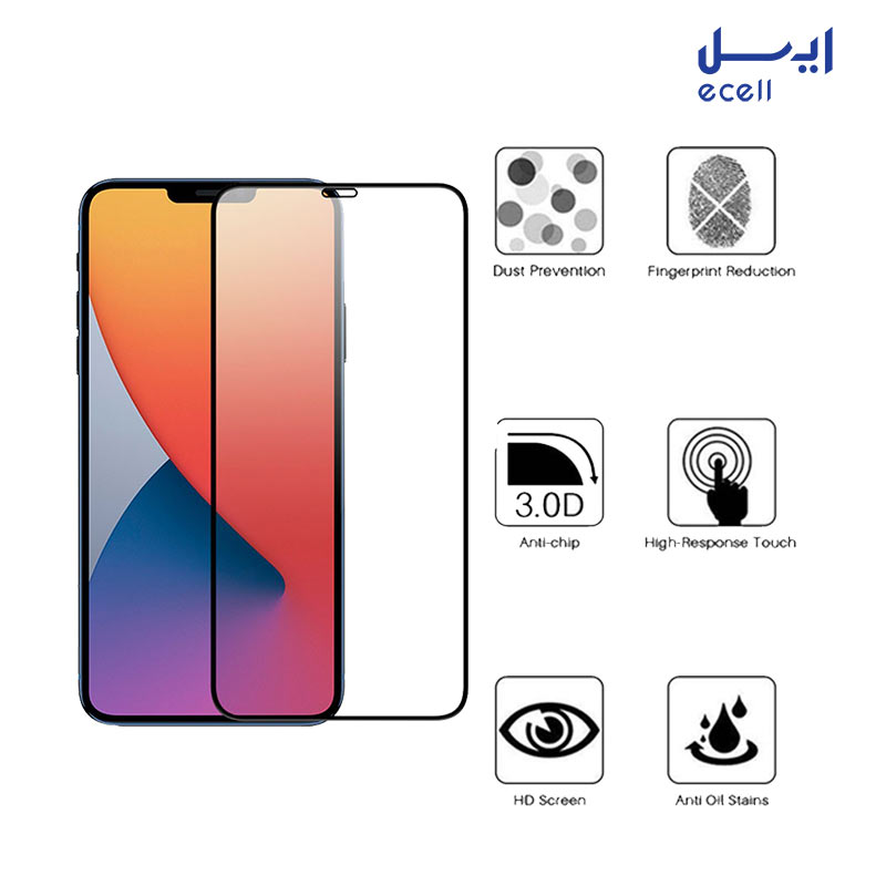 12 FULL NANO-4 خرید اینترنتی محافظ صفحه نمایش Full nano بوف مدل مناسب برای گوشی موبایل آیفون 12