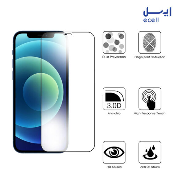 محافظ صفحه نمایش Full nano بوف مناسب برای گوشی موبایل آیفون 12pro