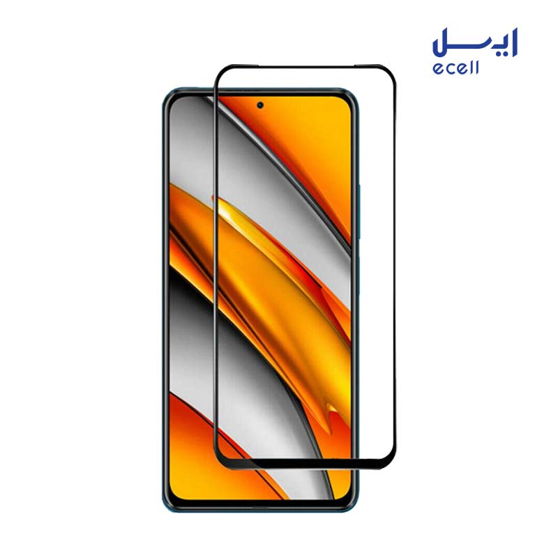 F3 5D بهترین قیمت محافظ صفحه نمایش 5D بوف شیائومی Poco F3