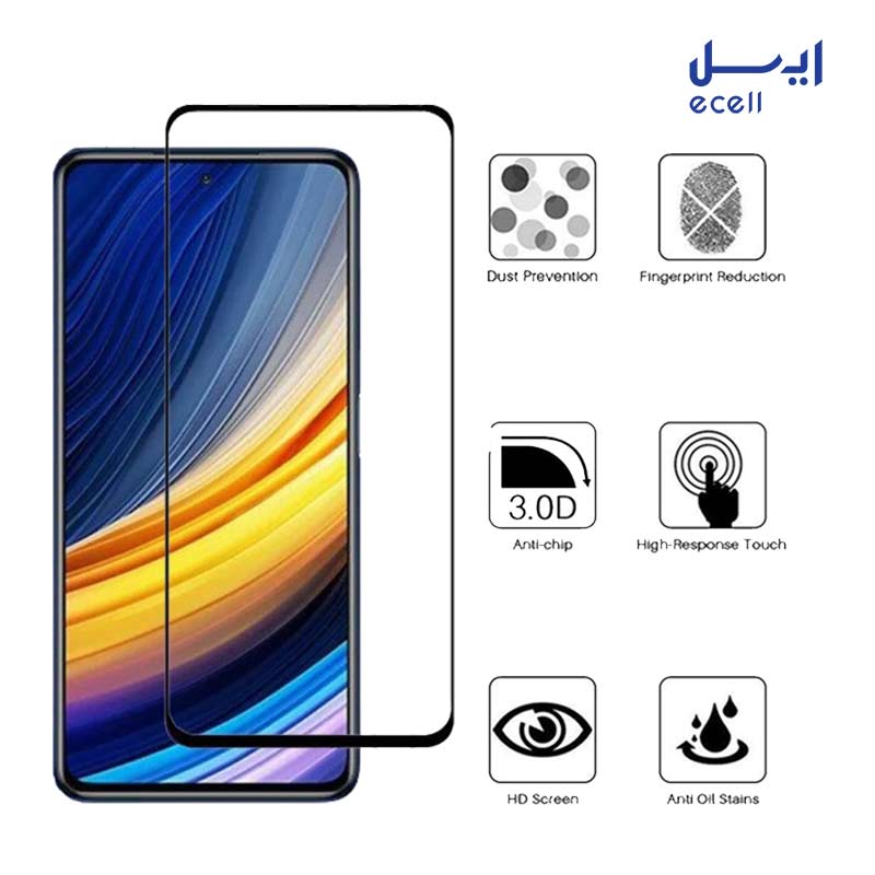 X3 PRO CERAMIC-3 خرید اینترنتی محافظ صفحه نمایش سرامیک بوف مناسب گوشی موبایل شیائومی Poco X3 Pro