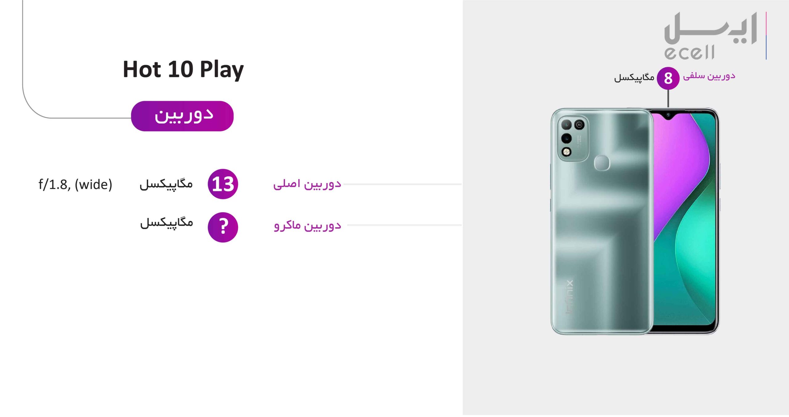 خرید گوشی موبایل اینفینیکس hot 10 play