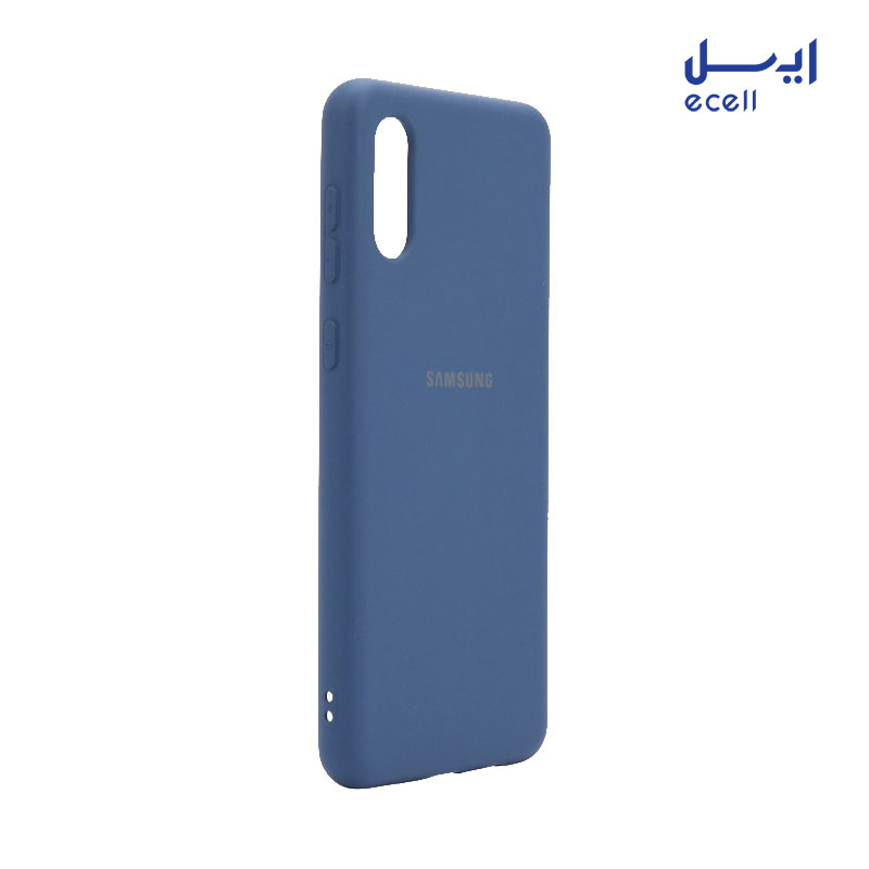 a02 silicone case 1 قاب سیلیکونی مناسب برای گوشی سامسونگ Galaxy A02 آبی