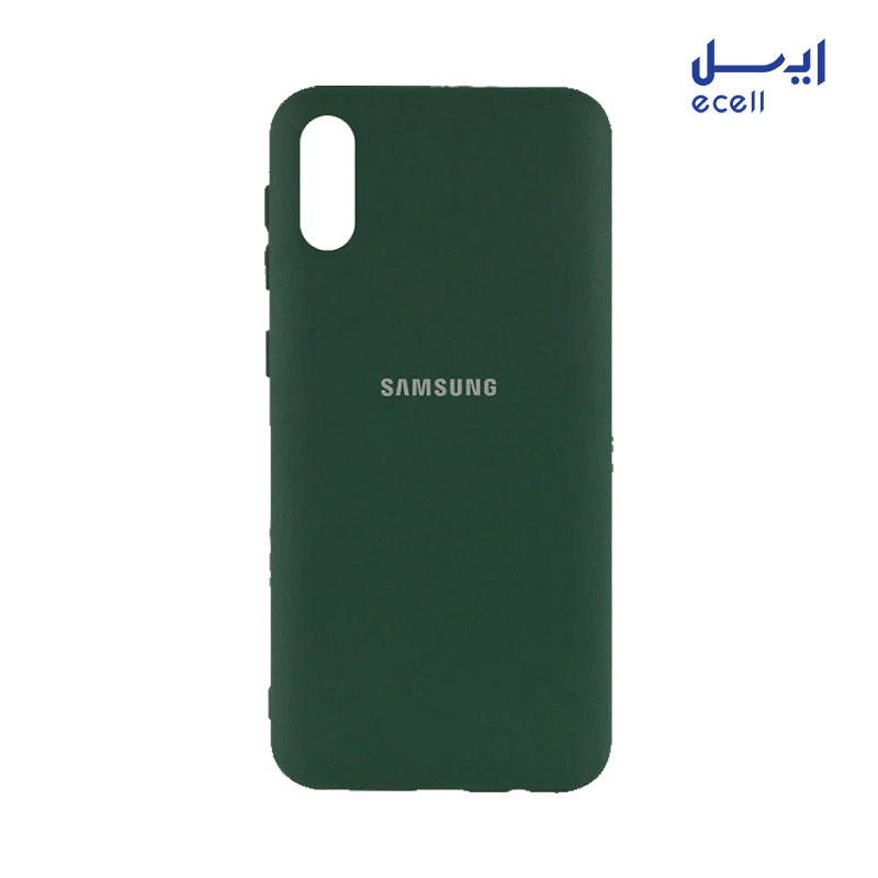 a02 silicone case 2 قاب سیلیکونی مناسب برای گوشی سامسونگ Galaxy A02 سبز