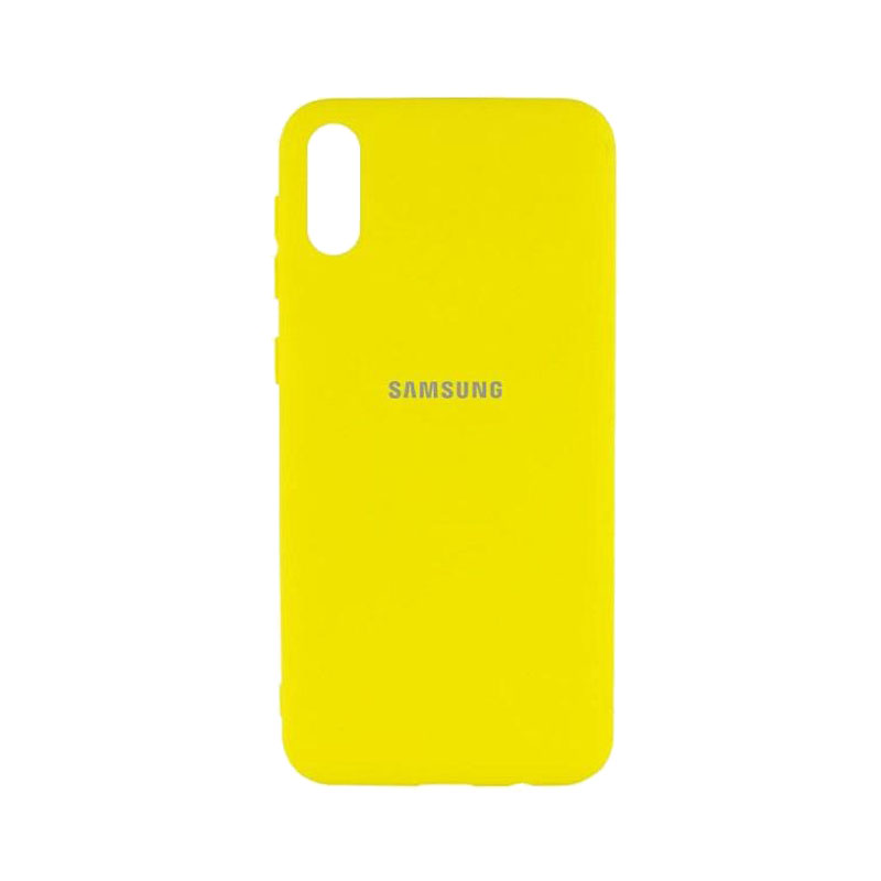 a02 silicone case عکس قاب سیلیکونی مناسب برای گوشی سامسونگ Galaxy A02 زرد