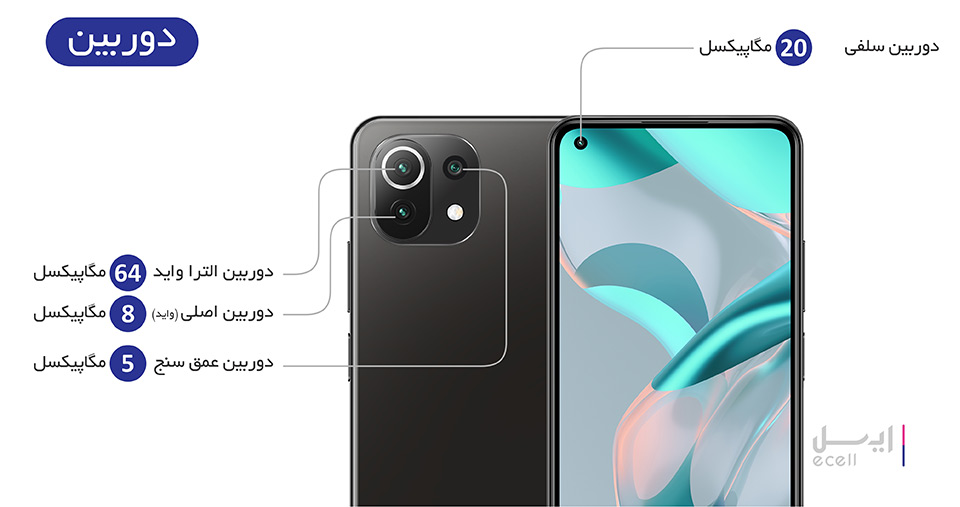 مشخصات گوشی موبایل شیائومی 11 Lite 5G NE
