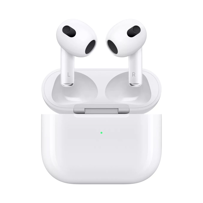 قیمت هدفون بی‌ سیم اپل مدل AirPods 3 همراه با محفظه شارژ