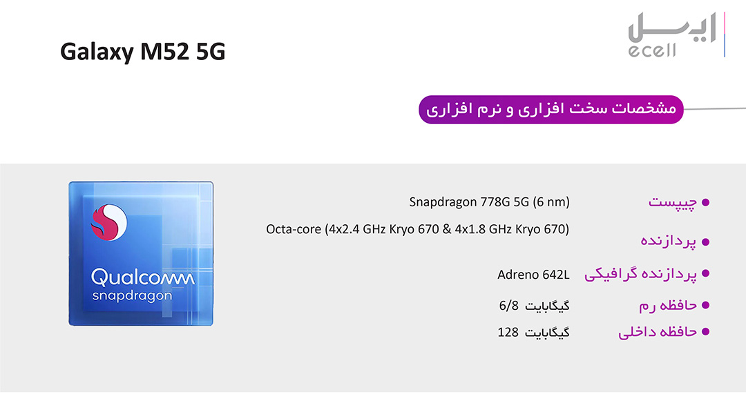 قیمت گوشی سامسونگ گلکسی M52 5G
