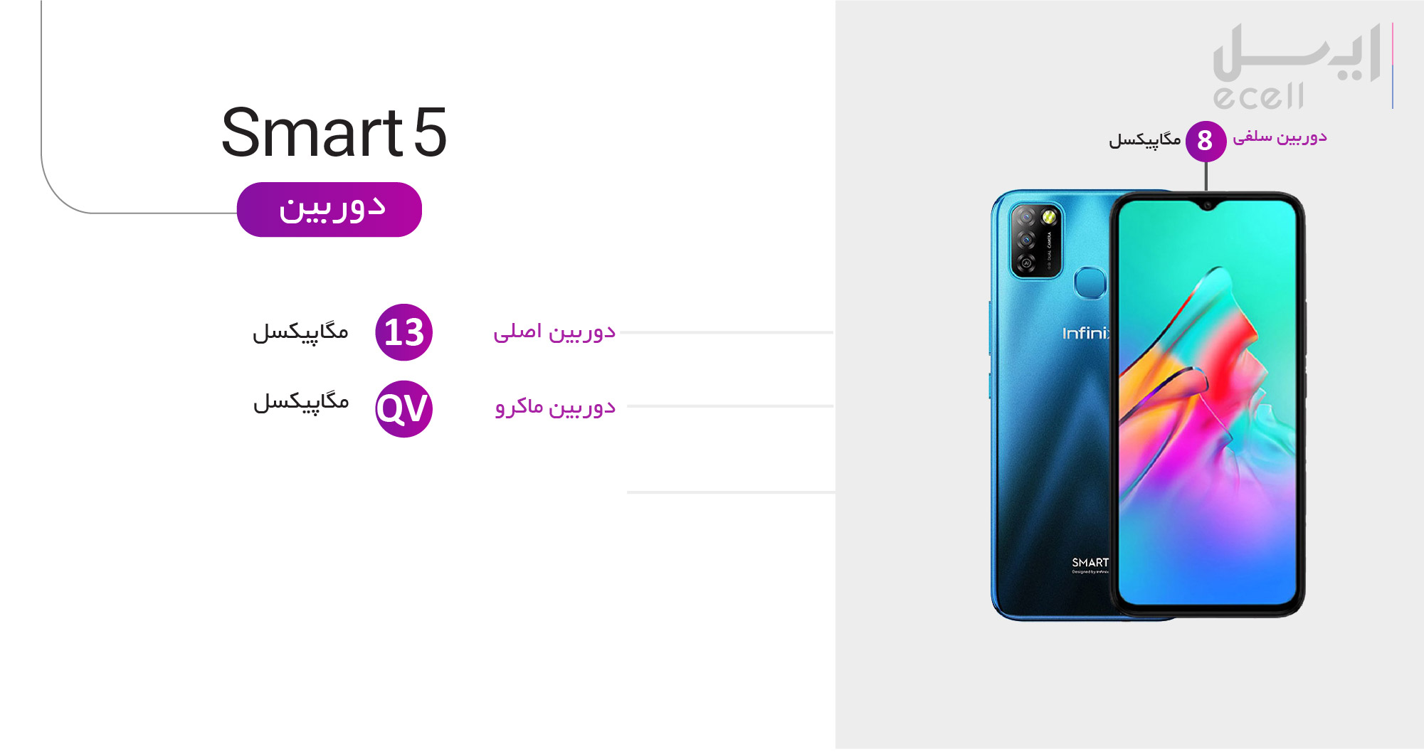 دوربین گوشی موبایل Infinix Smart 5