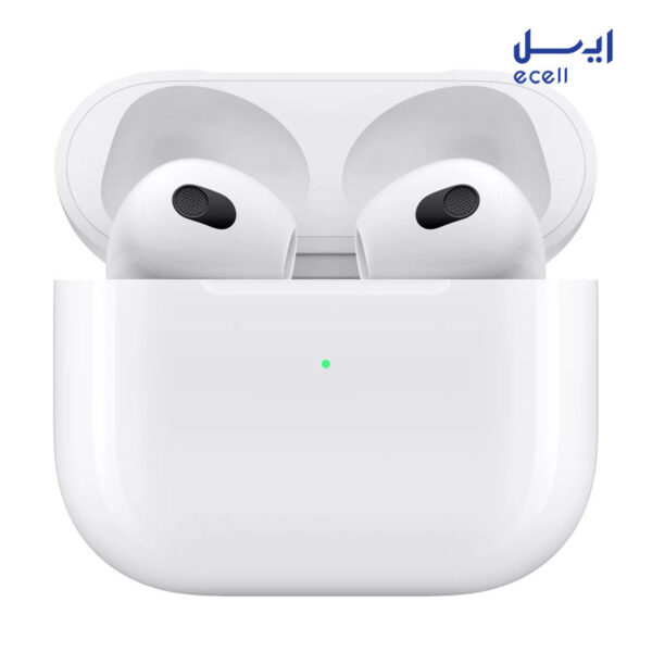 خرید و قیمت هدفون بی‌ سیم اپل مدل AirPods 3 همراه با محفظه شارژ