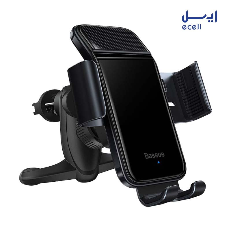 Baseus SUZG000001 Smart Solar Power Wireless Car Mount Electric Holder 2 خرید ارزان قیمت پایه نگهدارنده گوشی بیسوس Solar Power