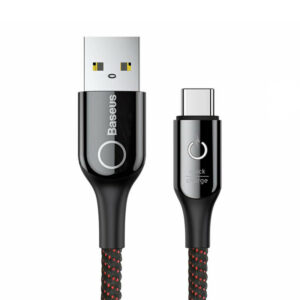 خرید اینترنتی کابل تبدیل USB به USB-C باسئوس مدل C-Shaped