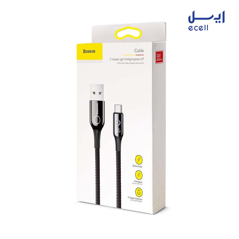 5 خرید کابل تبدیل USB به USB-C باسئوس مدل C-Shaped طول 1 متر
