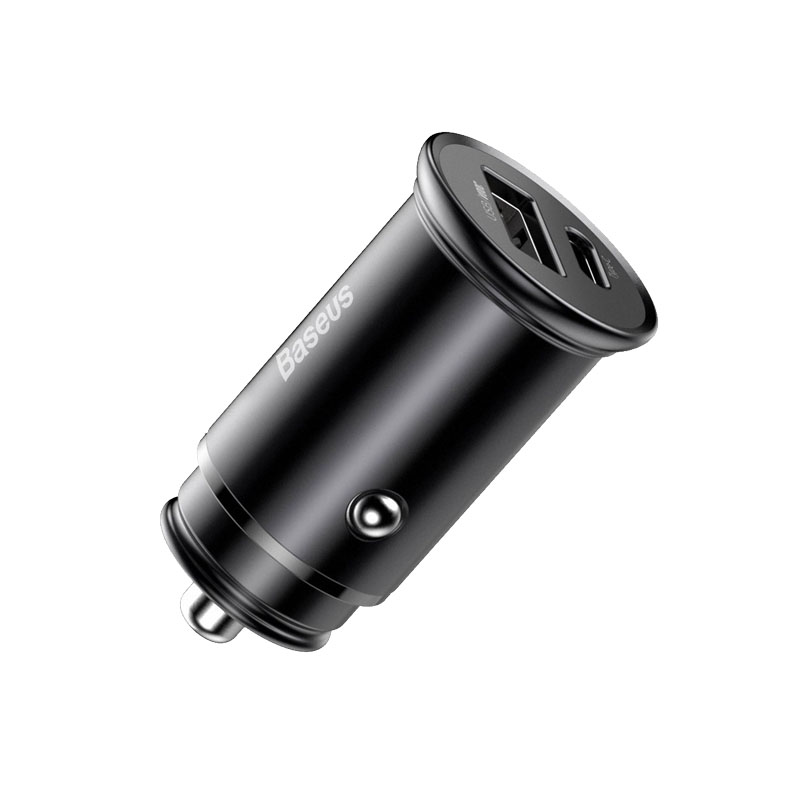 CCYS-C01 شارژر فندکی سریع 30 وات باسئوس مدل Car Charger USB + Type-C CCYS-C01
