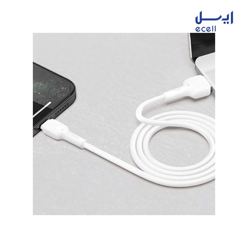 Cable RTC-N26M 2 عکس کابل تبدیل usb-C به microUSB رسی مدل RTC-N26M طول 1 متر