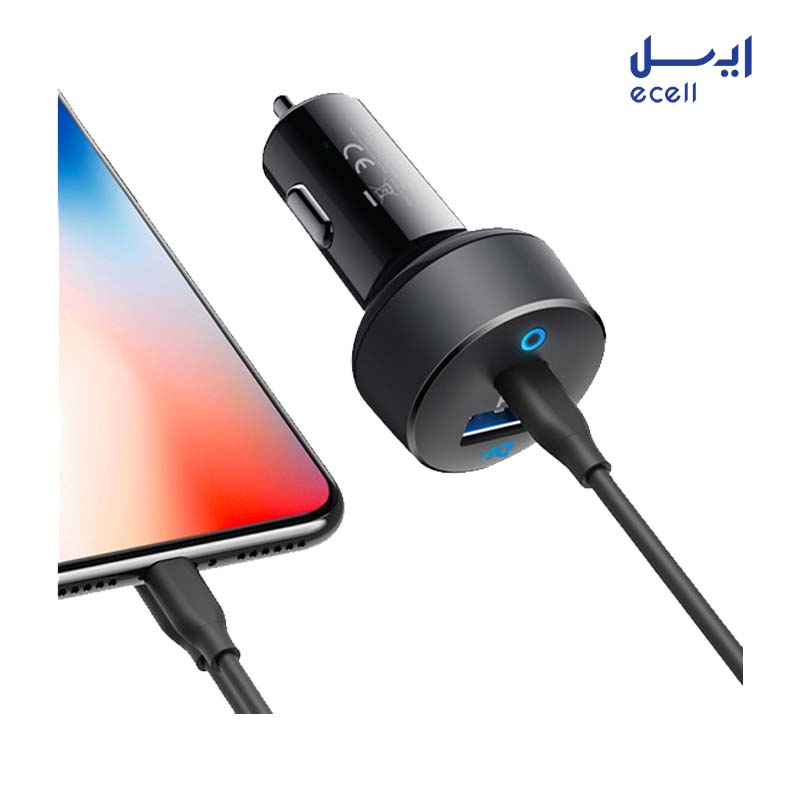 Car Charger 42W (A2721) 3 شارژر فندکی انکر مدل A2721 PowerDrive PD Plus 2 با بهترین کیفیت