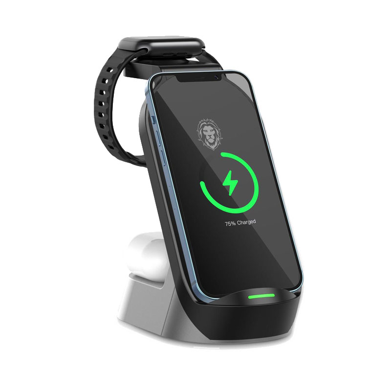 Green 4 in 1 fast wireless charger قیمت شارژر وایرلس 4 کاره ی گرین لاین Green 4 in 1 fast