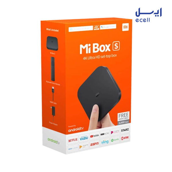 پخش کننده تلویزیون شیائومی مدل Mi Box S به‌همراه کابل HDMI