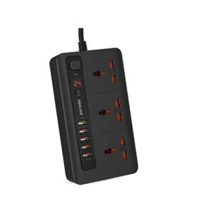 شارژر USB و چندراهی برق پرودو Porodo Power Socket & Usb Hub