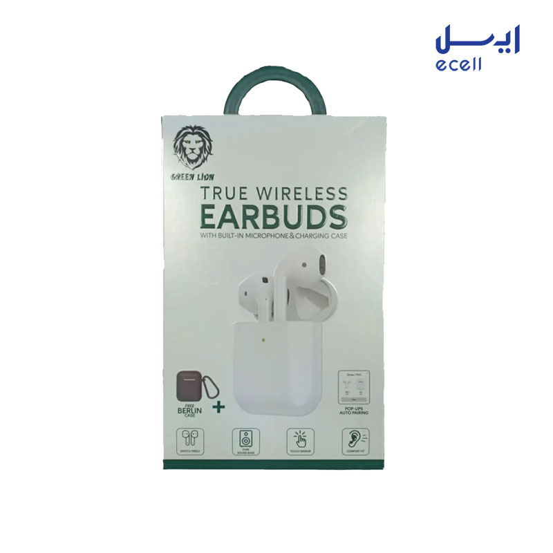 True Wireless Earbuds 2 خرید و قیمت هندزفری بلوتوثی گرین مدل True Wireless Earbuds