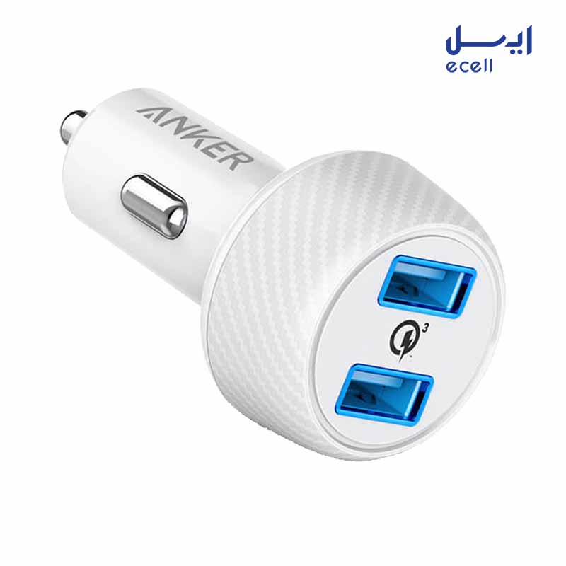 car charger 39w a2228 1 قیمت شارژر فندکی سریع دو پورت انکر مدل A2228 PowerDrive Speed 2 Ports With Quick Charge 3.0