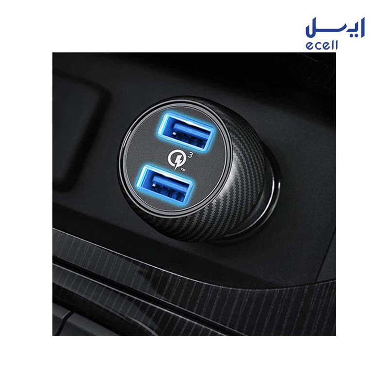 car charger 39w a2228 2 خرید شارژر فندکی سریع دو پورت انکر