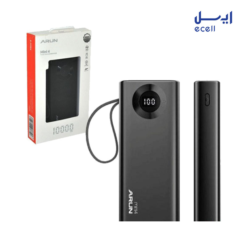 mini4 powerbank 10000 3 خرید اینترنتی پاوربانک آران مدل mini4 ظرفیت 10000 میلی آمپر ساعت