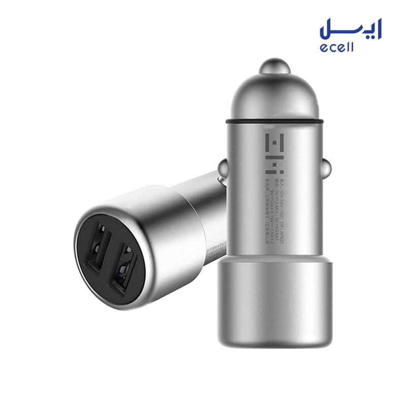 zmi car charger ap821 2 قیمت شارژر فندکی شیائومی دو پورت شارژ سریع QC3.0 مدل ZMI AP821